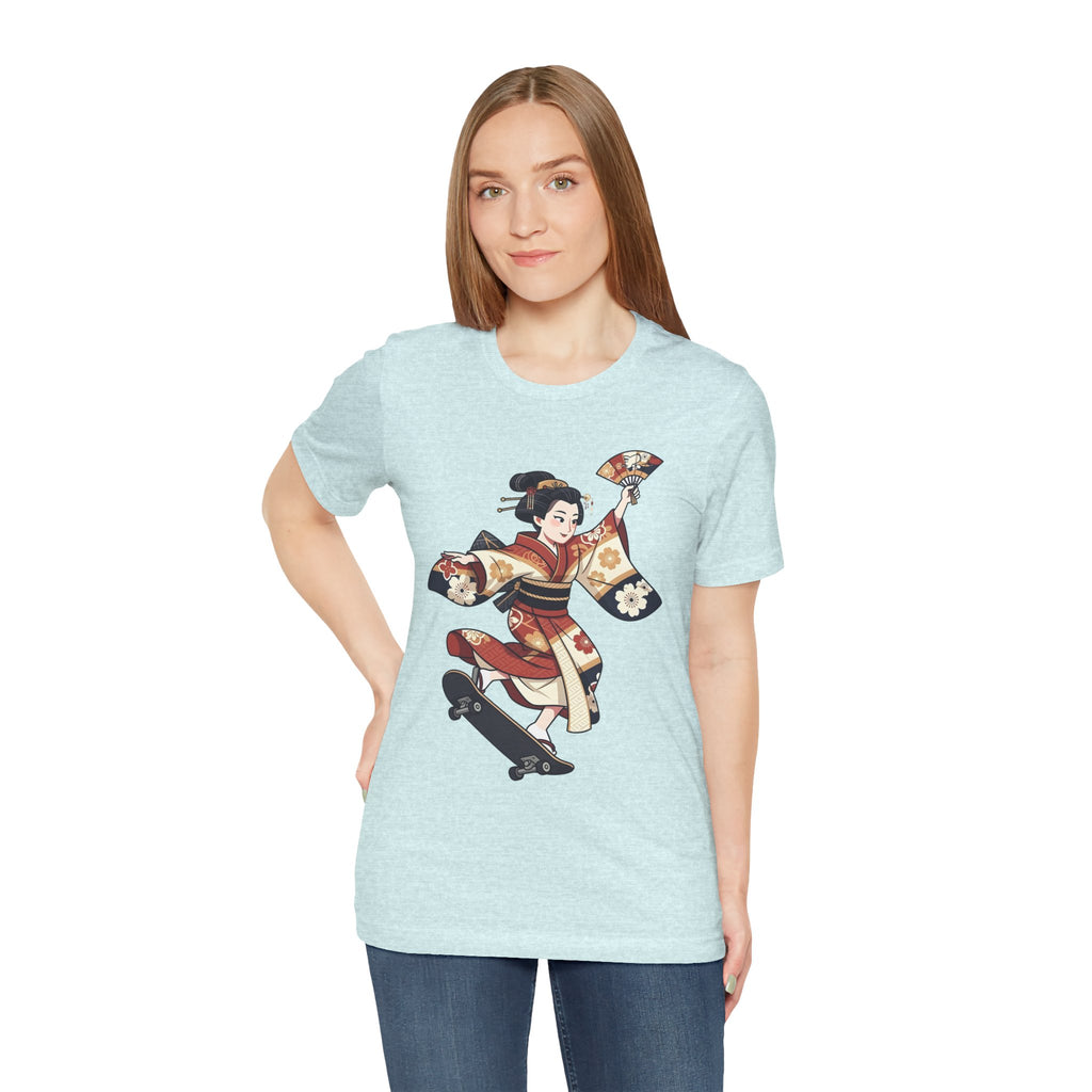 Skateboarding Geisha T-Shirt